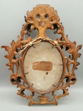 after Élisabeth Louise Vigée Le Brun - Miniatuur portret (1) - Porselein - 19e eeuw