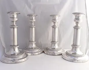 John Roberts & Co, Sheffield - Kandelaar (4) - .925 zilver - 1813