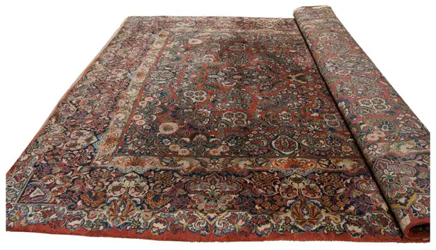 Tapijt - Wol op katoen - Begin 20e eeuw