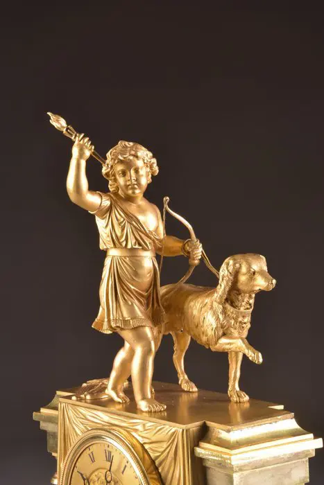 A Large Directoire Period Mantle Clock - Directoire - Ormolu - circa 1800