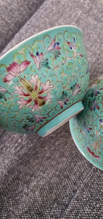 Schaal/kom (2) - Porselein - China - Tweede helft 20e eeuw