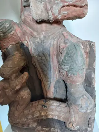 Chinese houten afbeelding (1) - Chinese export - Hout - Boeddhistische figuur - Boeddhistische figuur - Azië - 19e - 20e eeuw