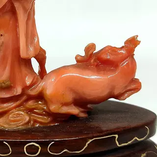 Schitterende sculptuur - Koraal - China - Eerste helft 20e eeuw