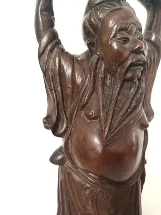 Standbeeld - Hout - China - Circa 1900