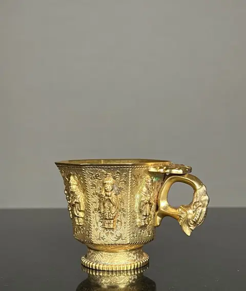 Cups (2) - Zilver - solid silver cups - China - 20e eeuw