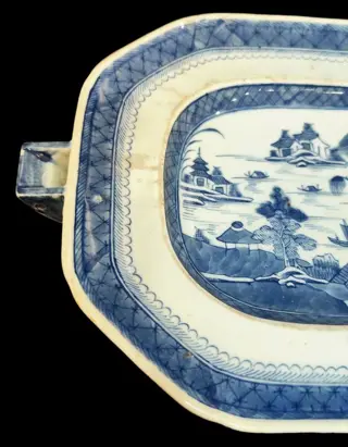 verwarmt borden (1) - Porselein - China - Begin 19e eeuw