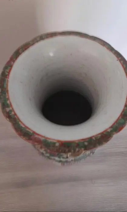 Vazen (1) - Kanton - Porselein - Canton - China - Eind 19e eeuw