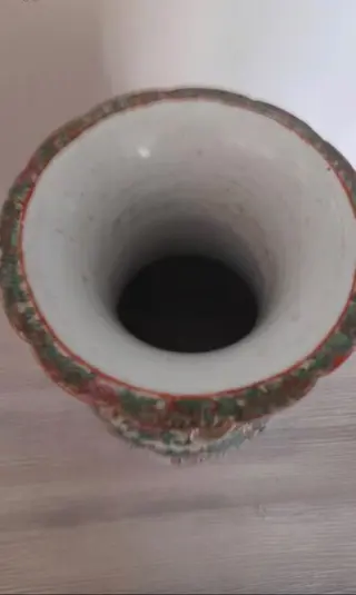 Vazen (1) - Kanton - Porselein - Canton - China - Eind 19e eeuw