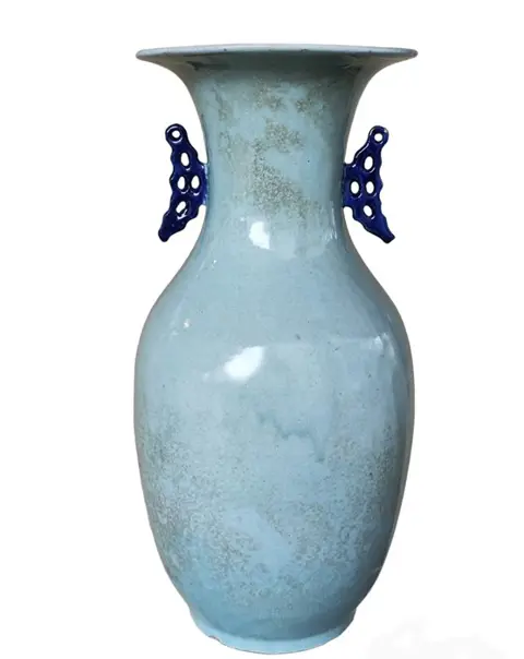 Balustervaas (1) - Kobalt blauw - Porselein - China - Begin 20e eeuw