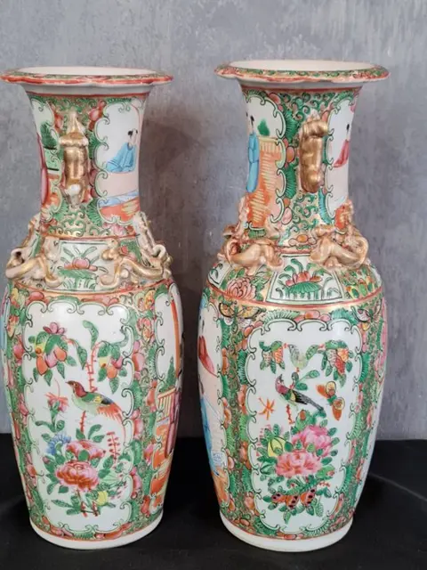 Vazen (2) - Porselein - China - Circa 1900