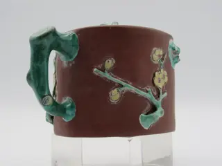 Theepot - Emaille, Yixing klei - China - 20e eeuw