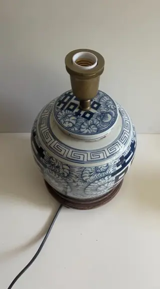 Vintage lamp - Porselein - China - 20e eeuw