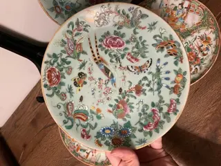 Borden (4) - Porselein - China - 19e eeuw