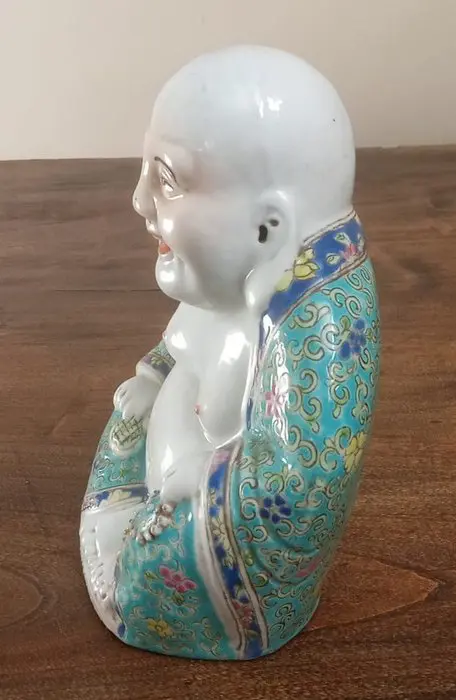 Standbeeld - Familie rose - Porselein - Budai - Wan Tong Shun Zao - China - 20e eeuw