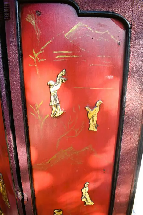 Scherm - Been, Hout, Lak - China - Eerste helft 20e eeuw