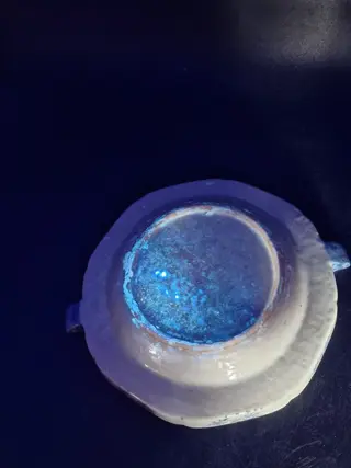 Qianlong blauw en wit landschapswarmhoudbord (1) - Blauw en wit - Porselein - China - Qianlong (1736-1795)