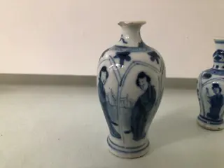 Poppenhuis vaasjes - Porselein - China - Kangxi (1662-1722)