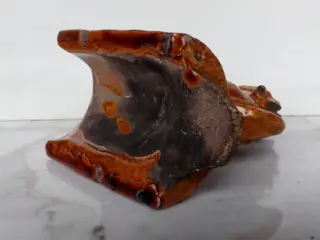 Dakpan (1) - Geëmailleerd - Terracotta - Foo hond - China - Qing Dynastie (1644-1911)