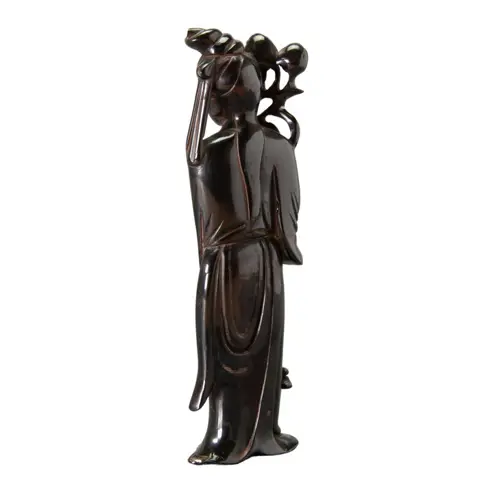 Een sculptuur - Cherry amber bakeliet (1) - kunststof - Kuan Yin - Gewicht: 252 gram. - China - Republieke periode (1912-1949)