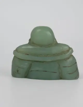 Beeld - Hardsteen - Chinese - Buddhai/Putai/Happy Buddha - China - 20e eeuw