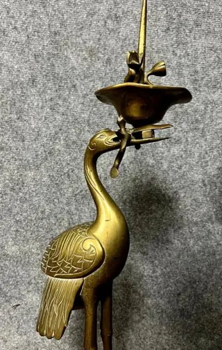 Paar grote kandelaars - Brons - Vietnam - Eind 19e - begin 20e eeuw