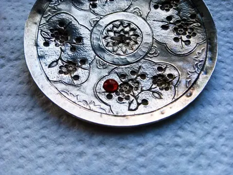 Antieke doos zilveren wierookvat - Zilver - Vietnam - 19e - 20e eeuw