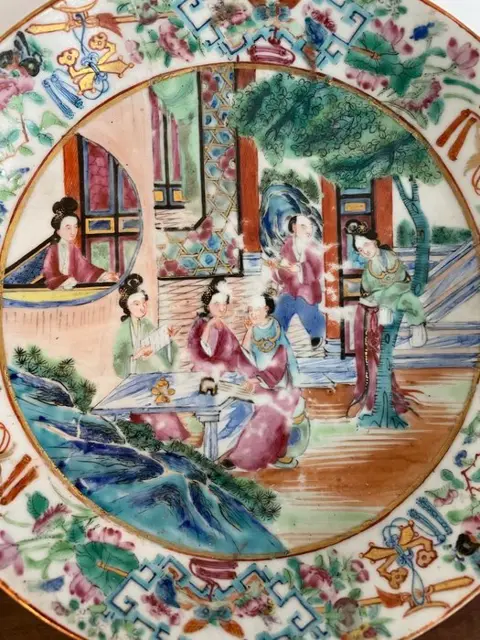 Bord, Gerechten, Schaal/kom, Vaas (5) - Porselein - China - 19e eeuw