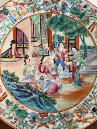 Bord, Gerechten, Schaal/kom, Vaas (5) - Porselein - China - 19e eeuw