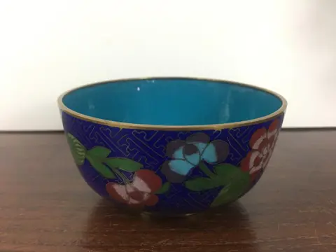 Kommen (4) - Cloisonne - China - Begin 20e eeuw