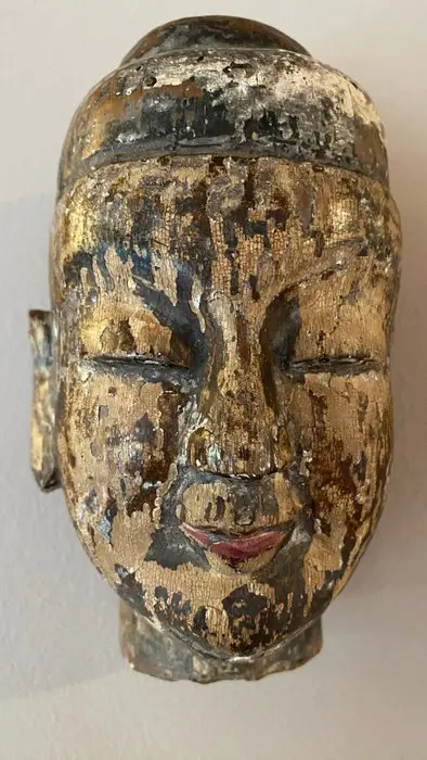 Hoofd - Hout - China - 19e - 20e eeuw