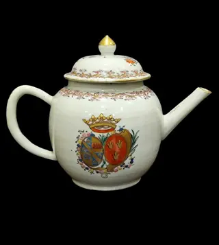 Theepot, Suiker kom (1) - Porselein - China - Qianlong (1736-1795)