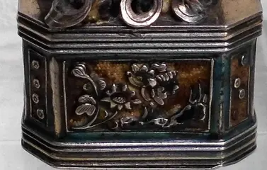 Foo DogOpium box (1) - Zilver - China - 19e eeuw