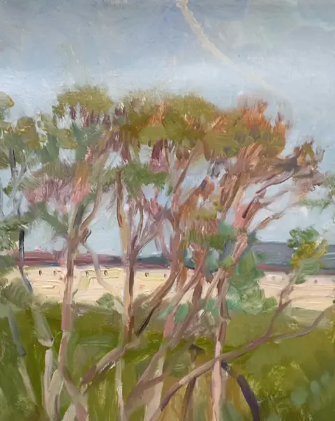 Julia Goryanaya (XXI) - Vue du monastère