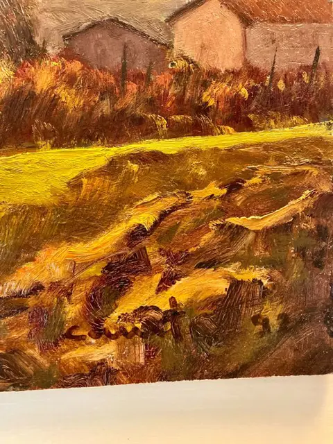 Post-Macchiaiolo scuola Toscana - Scorcio di paesaggio (NO RESERVE)