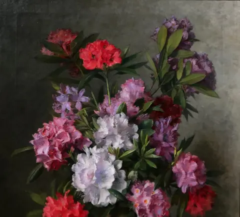 Théodore Gerard (1829-1902) - Still life with a bouquet of flowers