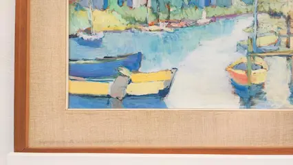 Paolo Canetti (1940) - Barche sul fiume