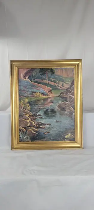 Santos Vivar San Millán (1919-1983) - Paisaje de Rio