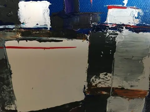 Philippe Laurent XXe - Boats blue marine