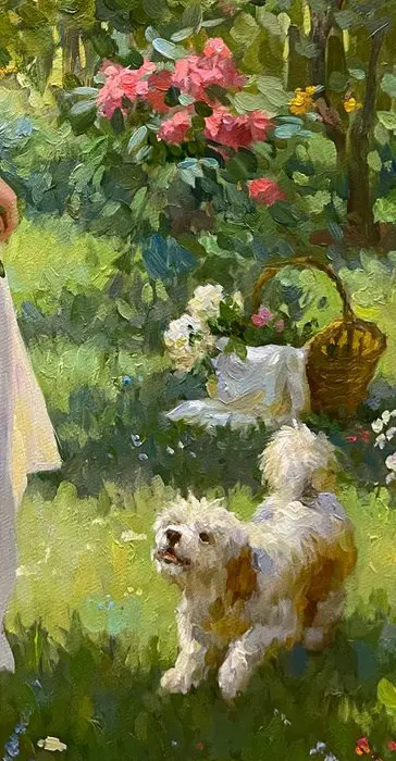 Vladislav Nagornov (1974) - Promenade dans le jardin