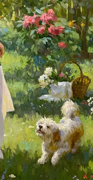 Vladislav Nagornov (1974) - Promenade dans le jardin