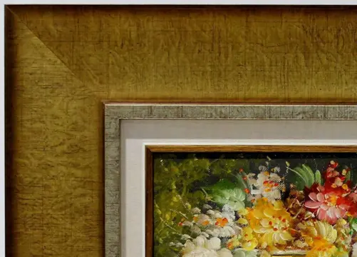 Roberto Michel - Bodegón flores y cristal