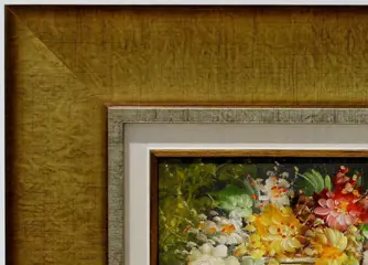 Roberto Michel - Bodegón flores y cristal