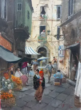 Francesco Tammaro (1939) - Vico candelari a San Giovanni Vanni a carbonara