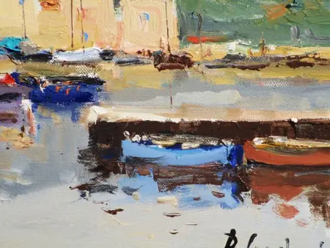 René Constant (XX) - cote d'azur .Presqu'ile de giens