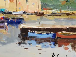 René Constant (XX) - cote d'azur .Presqu'ile de giens