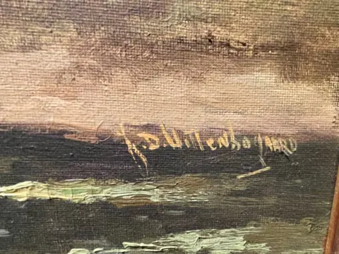 J.D. Uittenbogaard (1916-2010) - Trees, chickens, and a lake