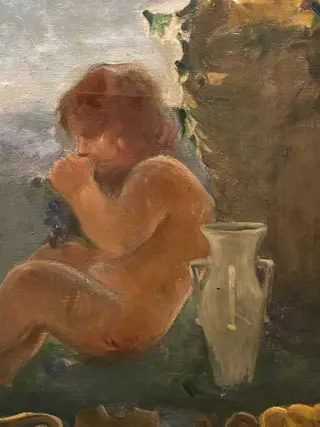 École Espagnole (XX) - Allegorie de la vendange et du vin