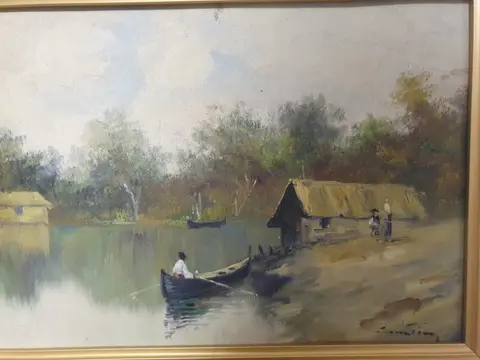 Constantin Ionescu (XX) - Cu barca pe lac