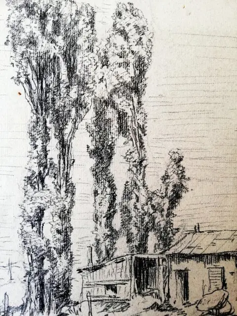 Michele Gordigiani (1835-1909) - Casa in campagna