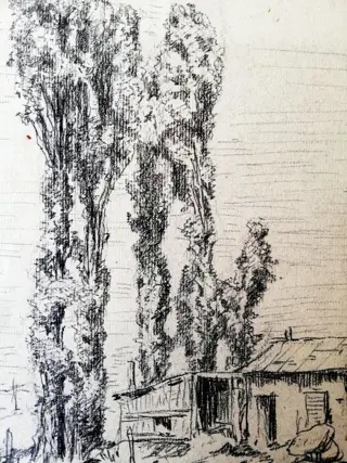 Michele Gordigiani (1835-1909) - Casa in campagna